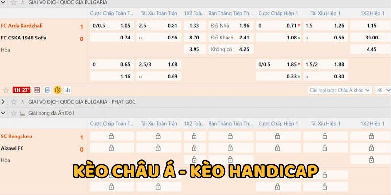 Cược chấp châu Á thu hút nhiều người chơi