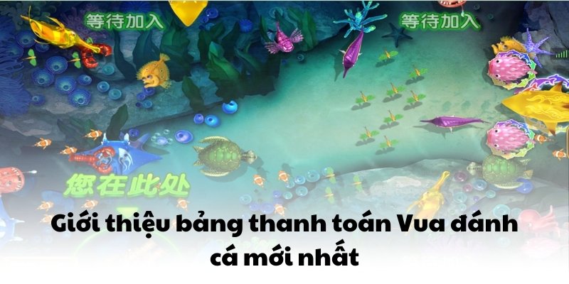 Giới thiệu bảng thanh toán Vua đánh cá mới nhất